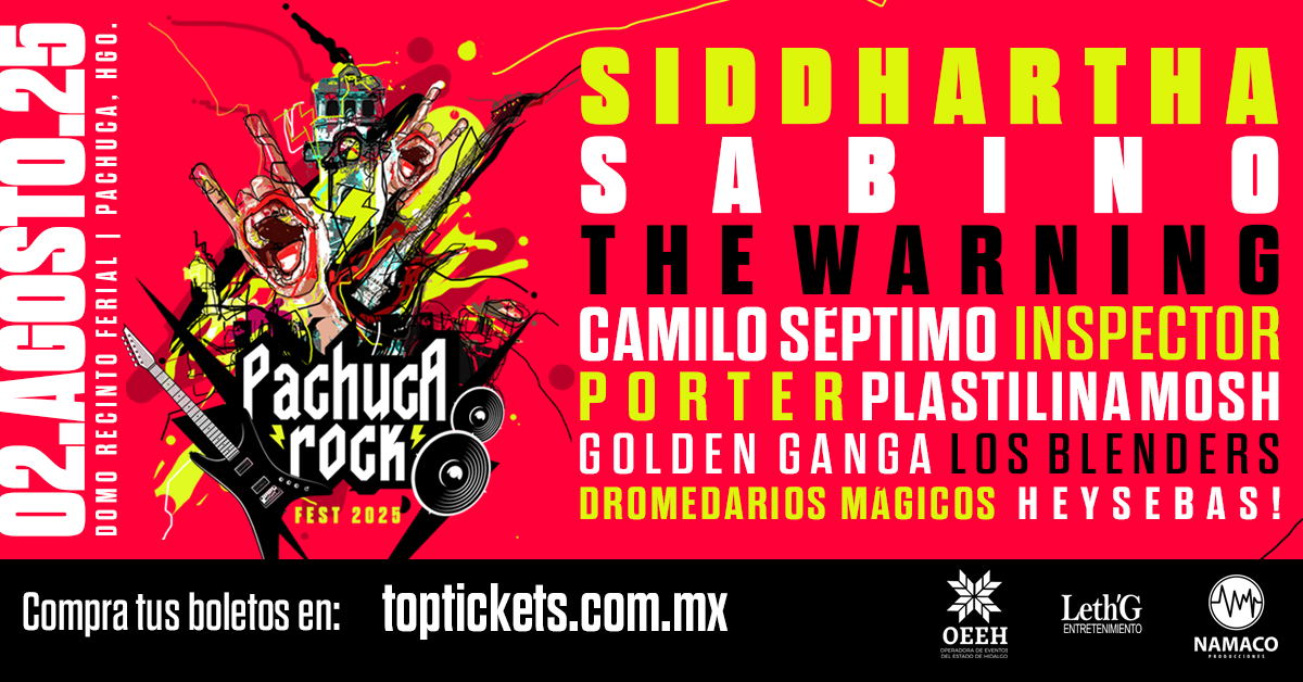 Sabino se une al Pachuca Rock Fest 2024