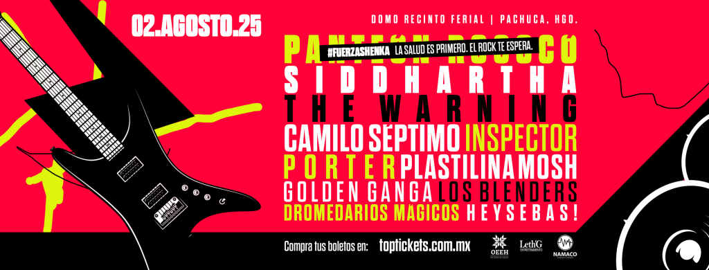 Panteón Rococó cancela su participación en el Pachuca Rock Fest 2025 por motivos de salud