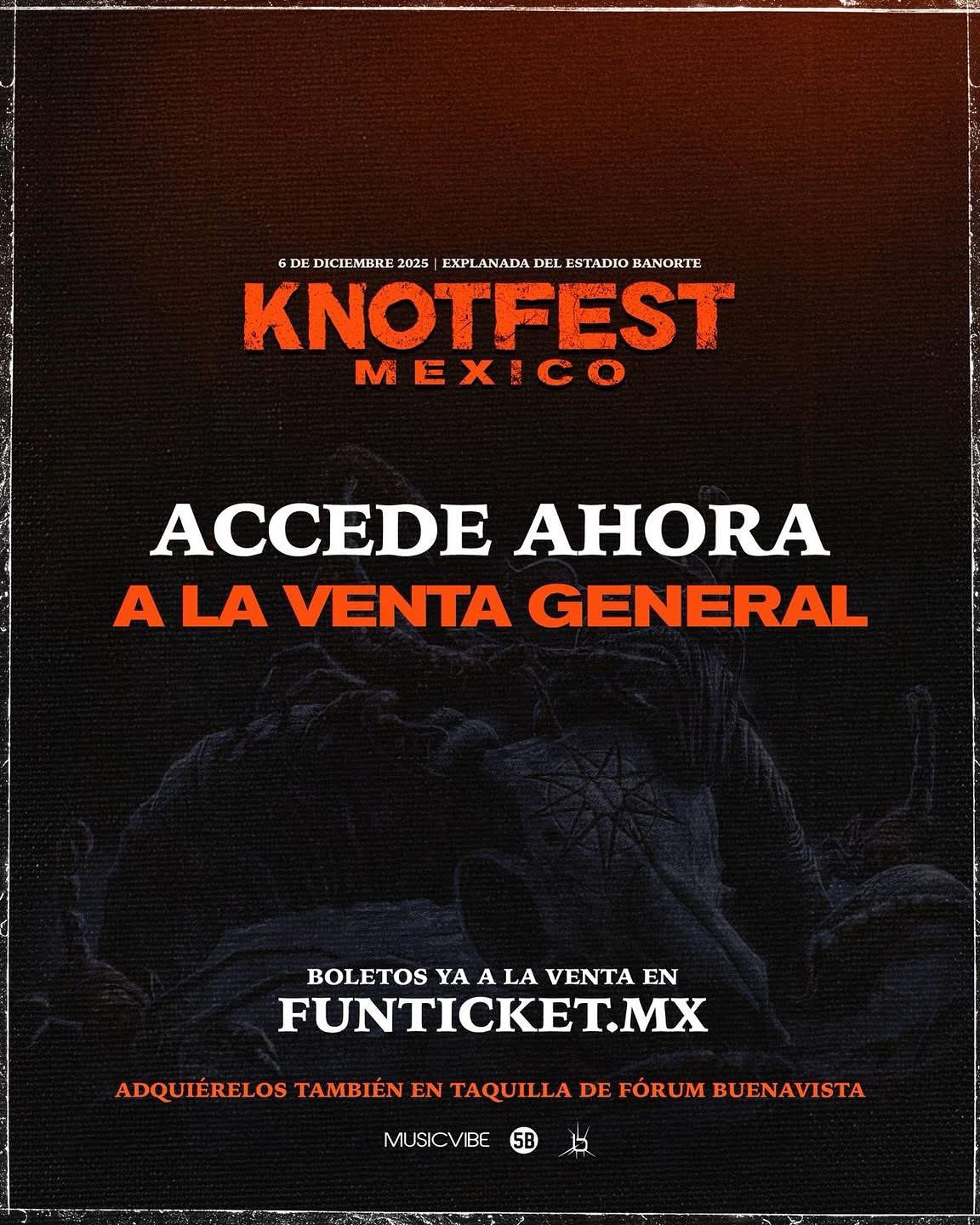 Inicia la venta general de KNOTFEST México 2025
