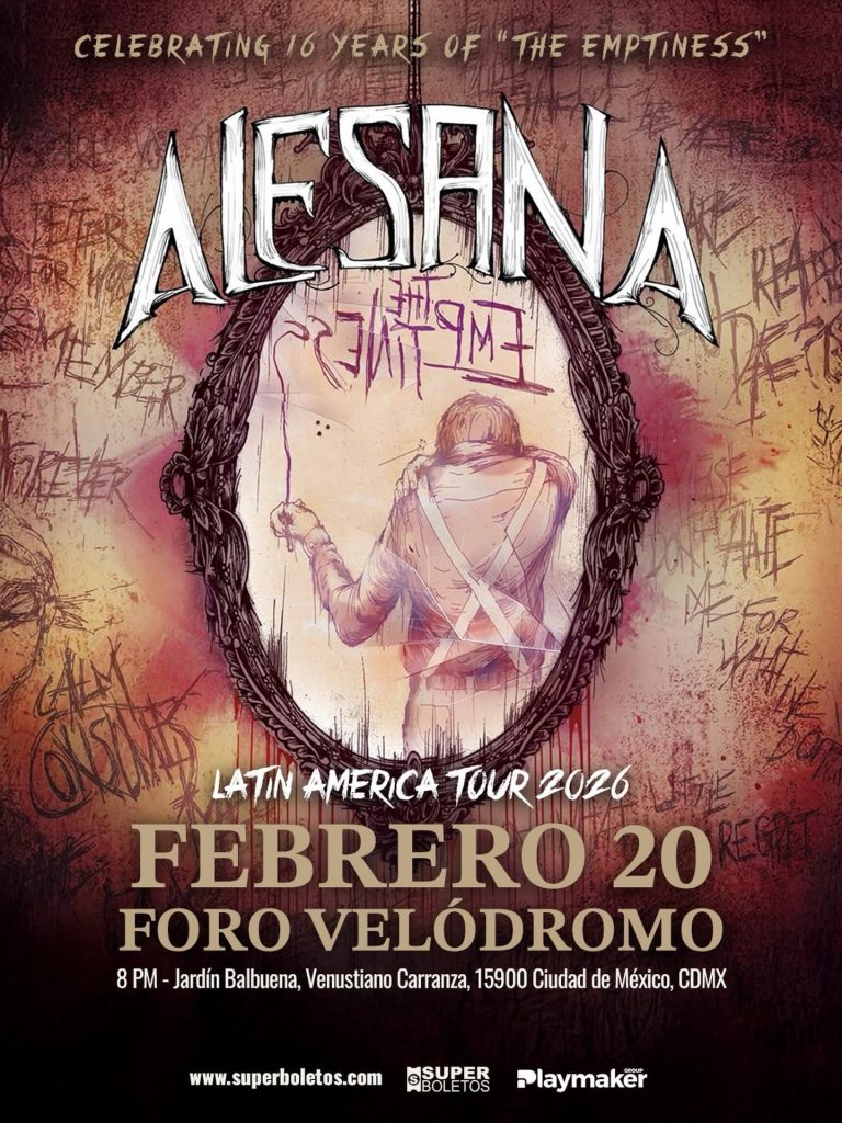 Alesana regresa a la Ciudad de México para celebrar los 16 años de The Emptiness