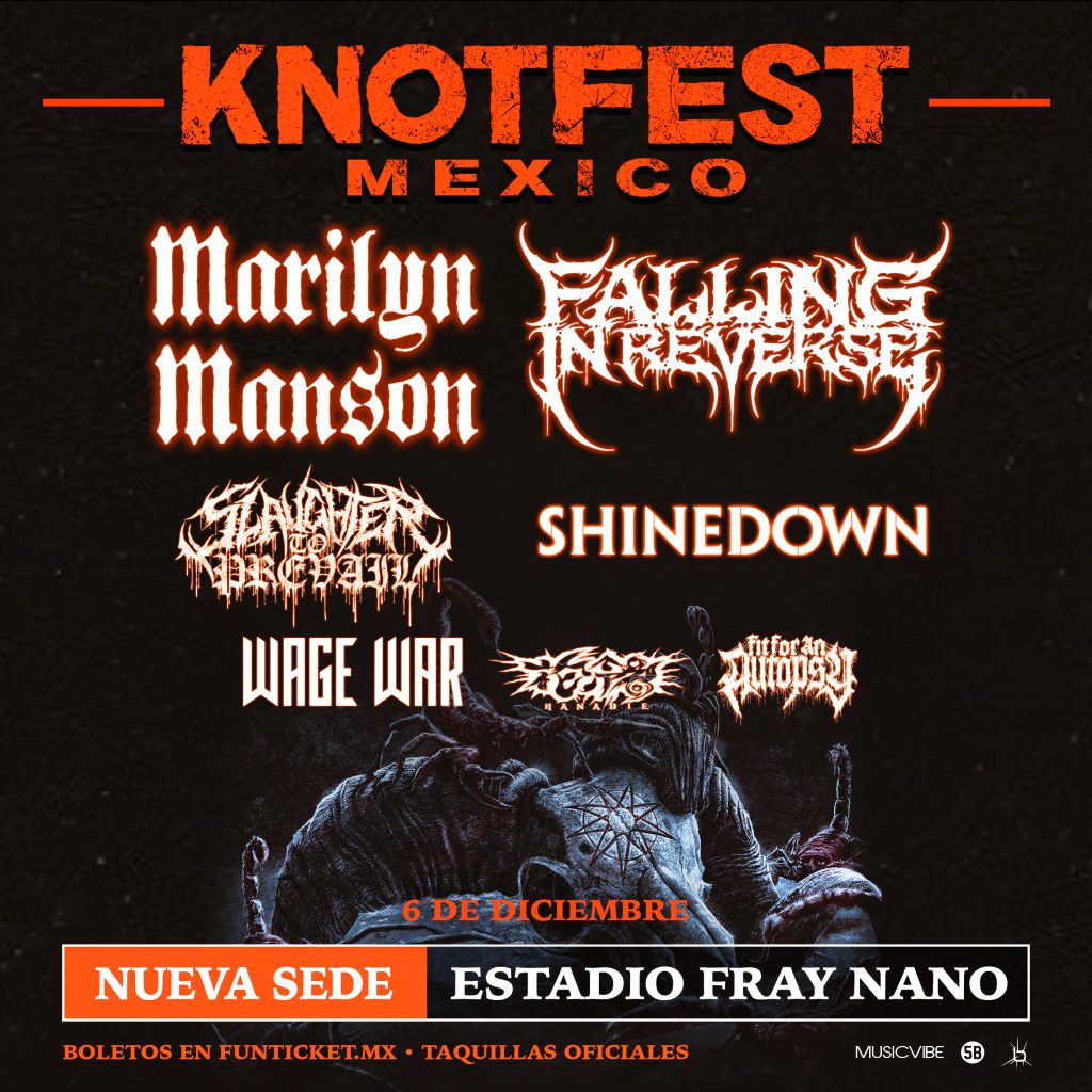 Knotfest México 2025 cambia de sede: ahora será en el Estadio Fray Nano