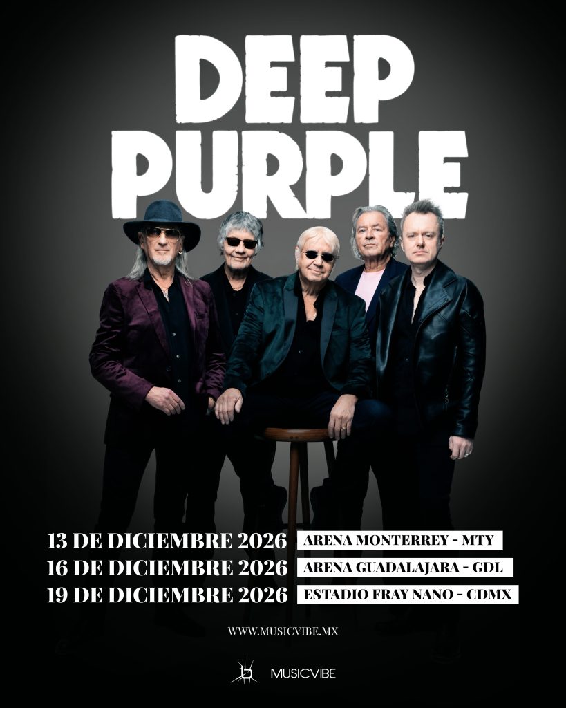 Deep Purple regresa a México en 2026