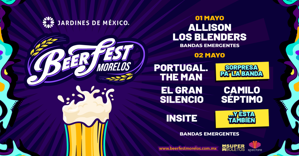 BeerFest Morelos presenta su Line Up y da inicio a la Fase 1 de venta