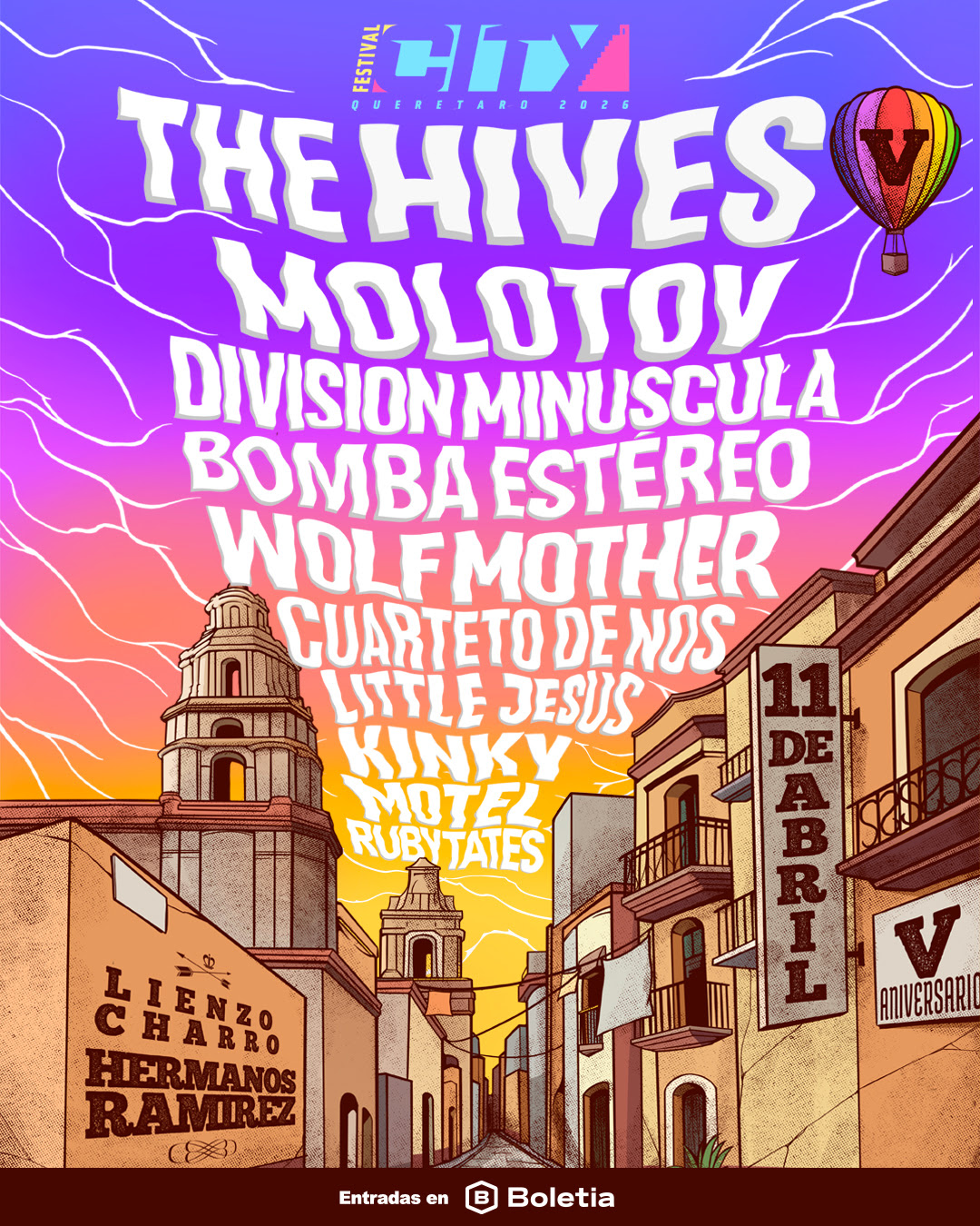 Motel se reencontrará con sus fans en el 5° aniversario del Festival City
