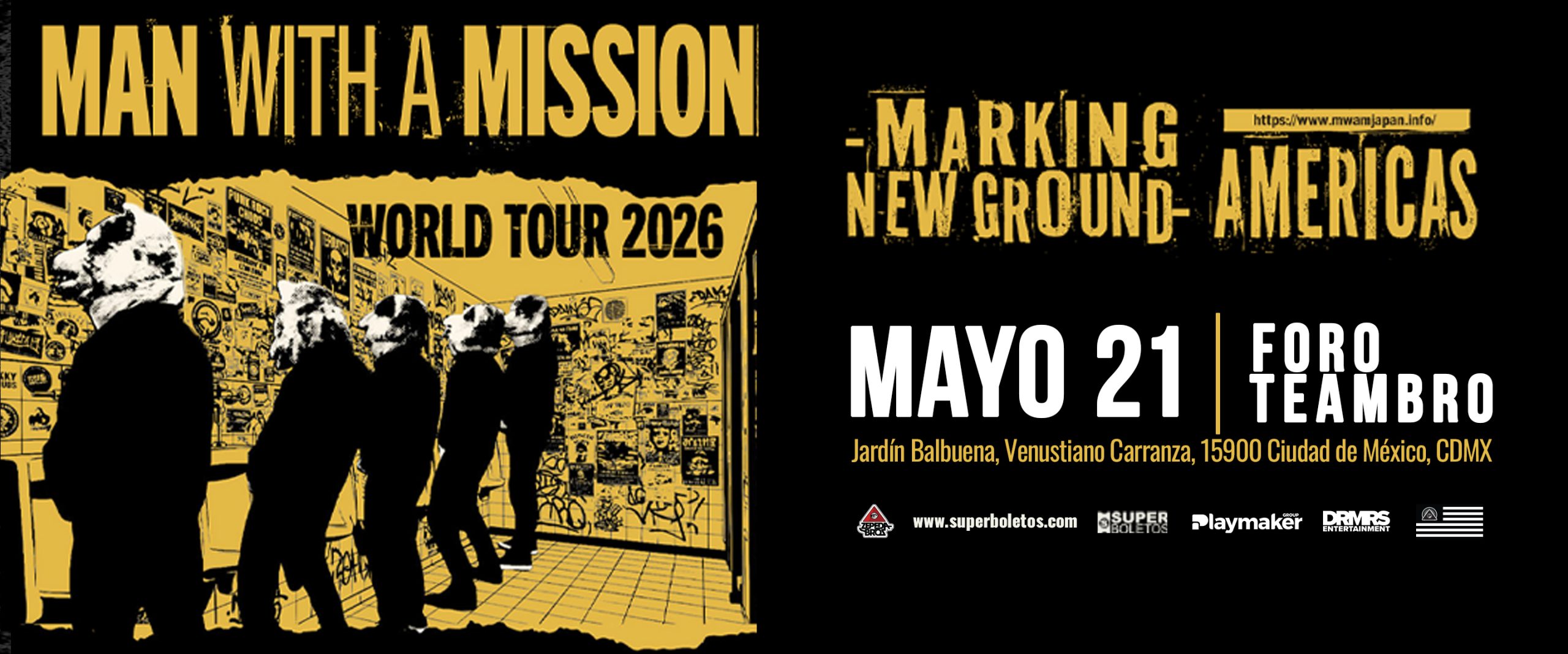 MAN WITH A MISSION anuncia “Marking New Ground: Americas” en CDMX