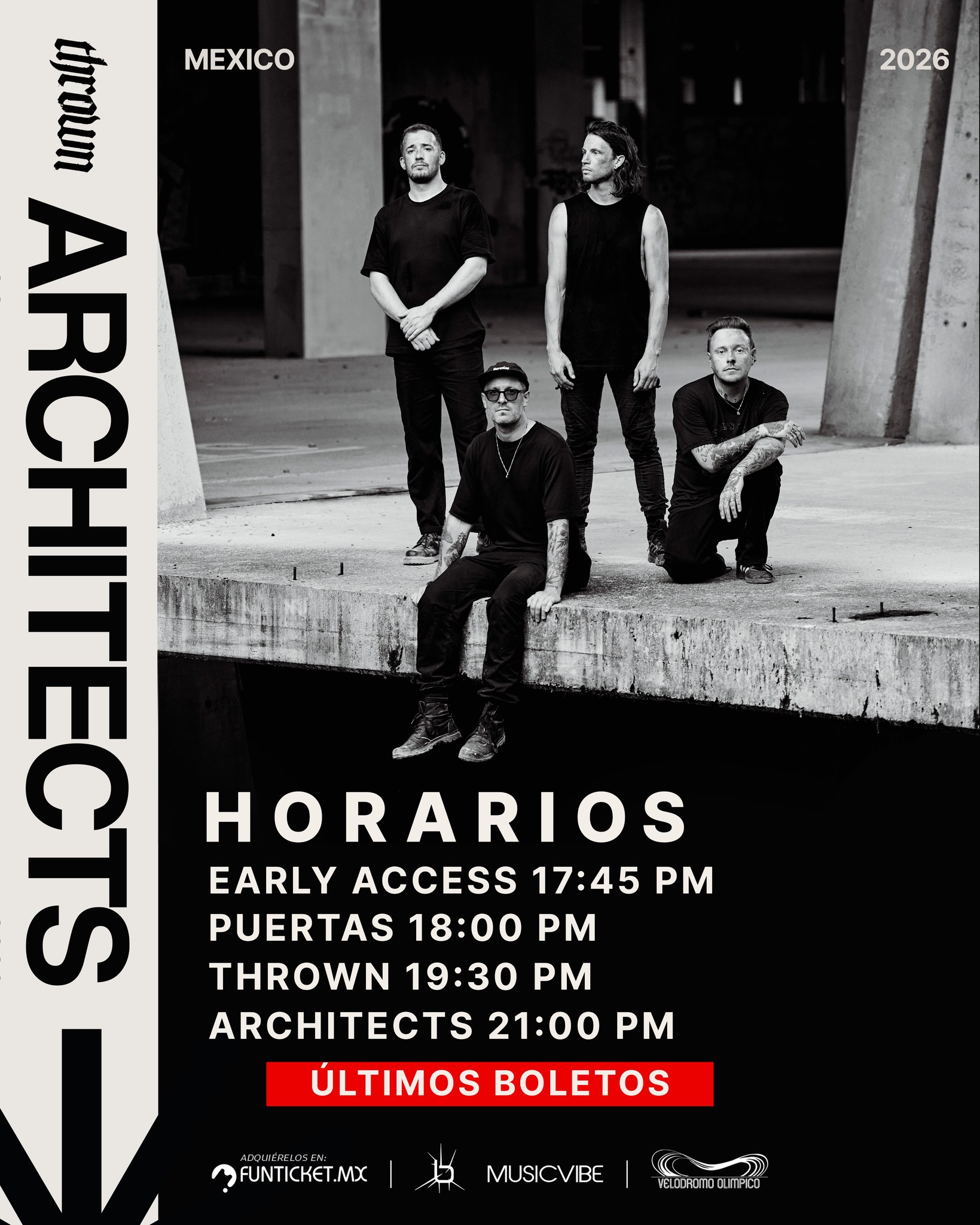 Se acerca Architects a México: estos son los horarios clave para el show en CDMX