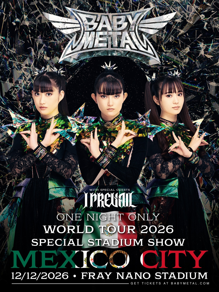 BABYMETAL confirma una sola fecha en México junto a I Prevail