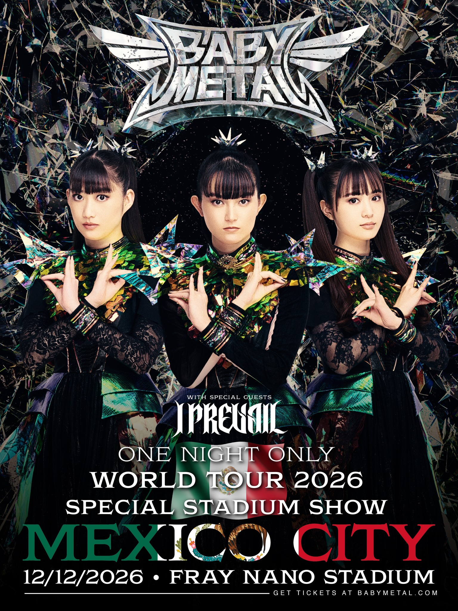 BABYMETAL confirma una sola fecha en México junto a I Prevail