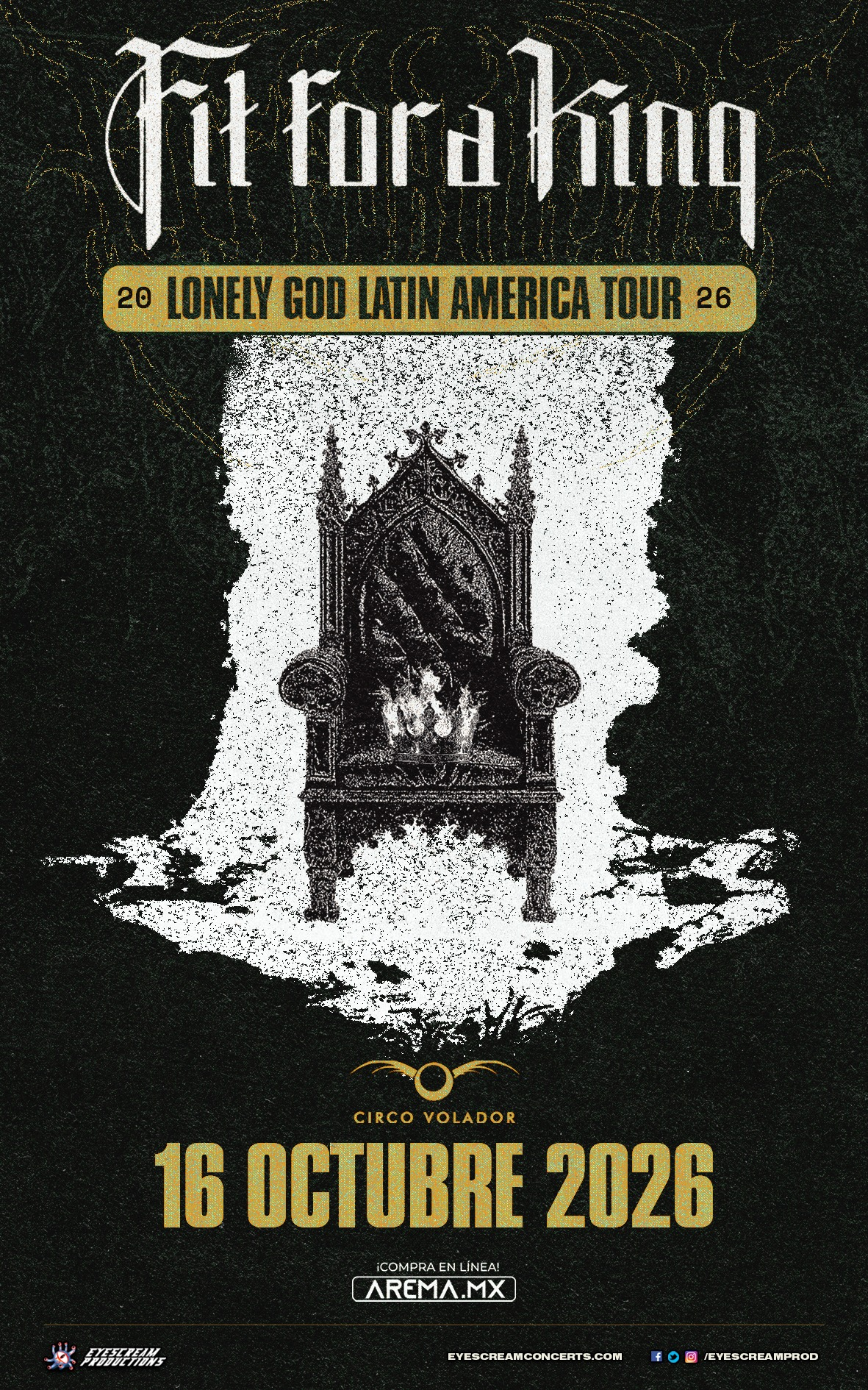 Fit For A King anuncia su primer show en solitario en la Ciudad de México