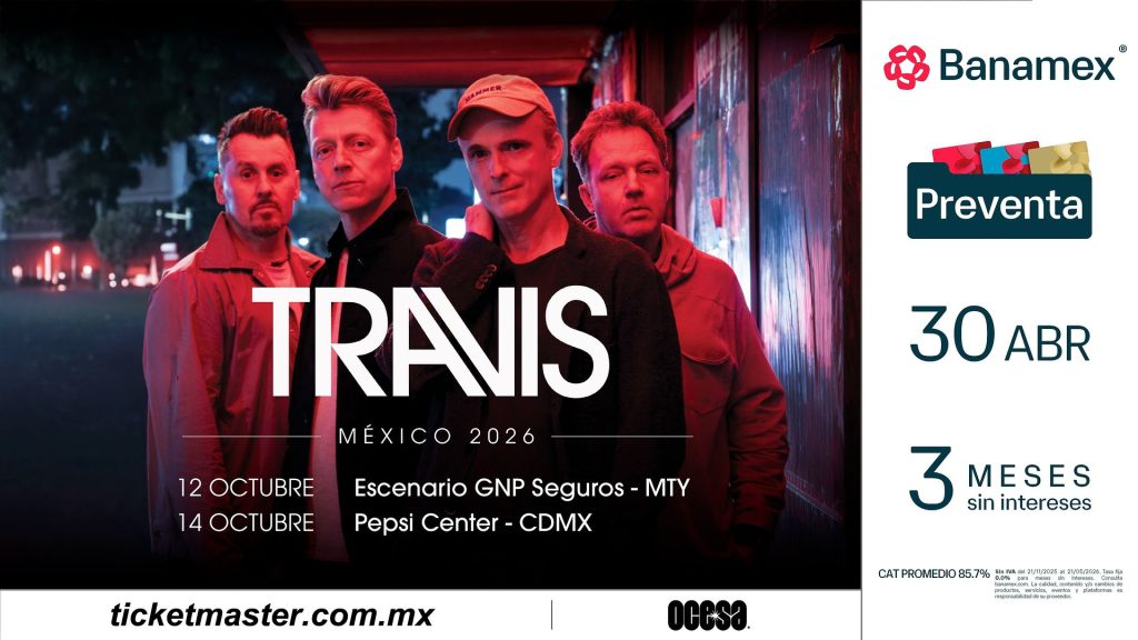 Travis regresa a México con dos shows en Monterrey y CDMX